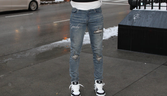 White Myrna Distressed Denim