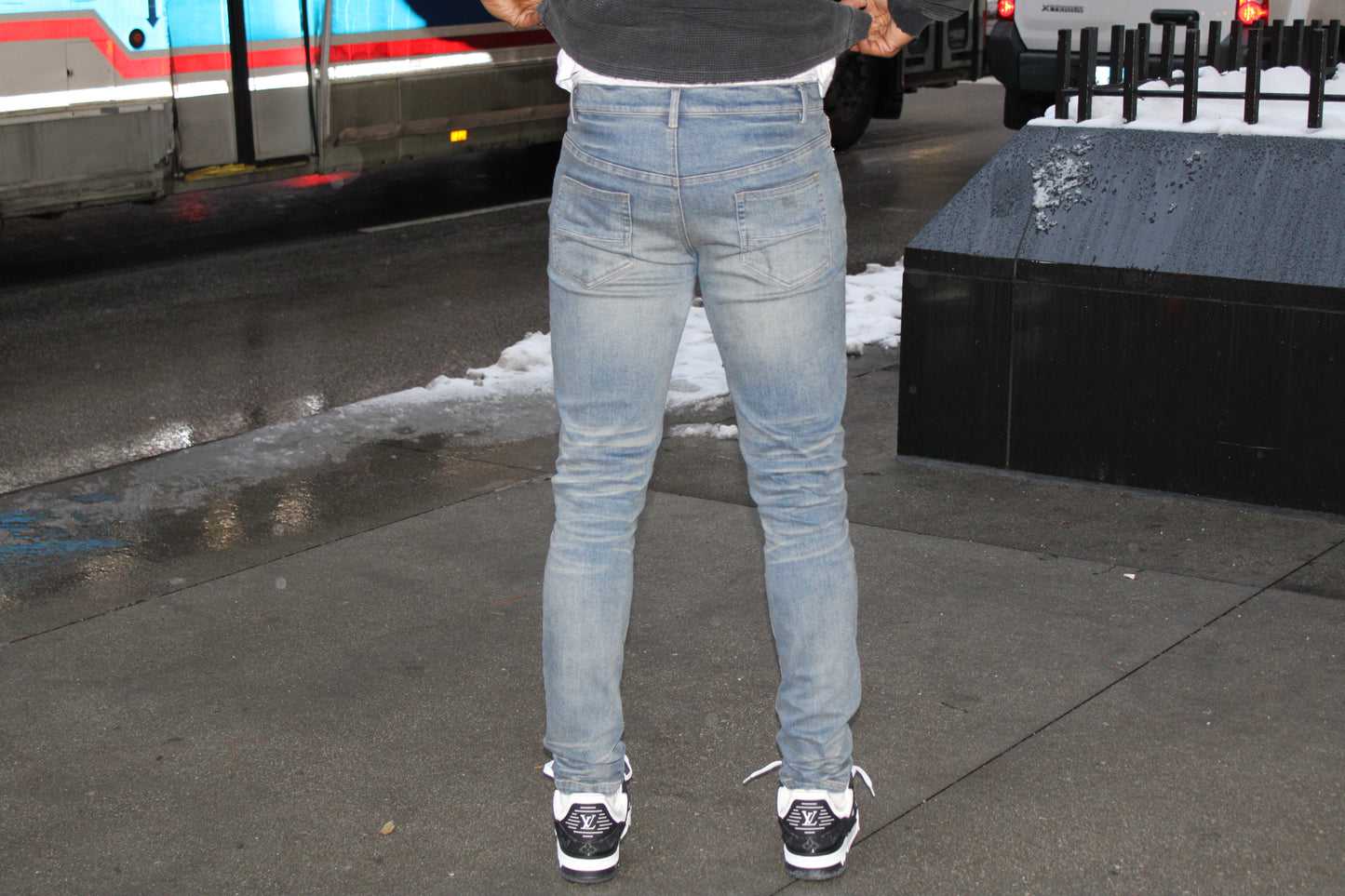 White Myrna Distressed Denim