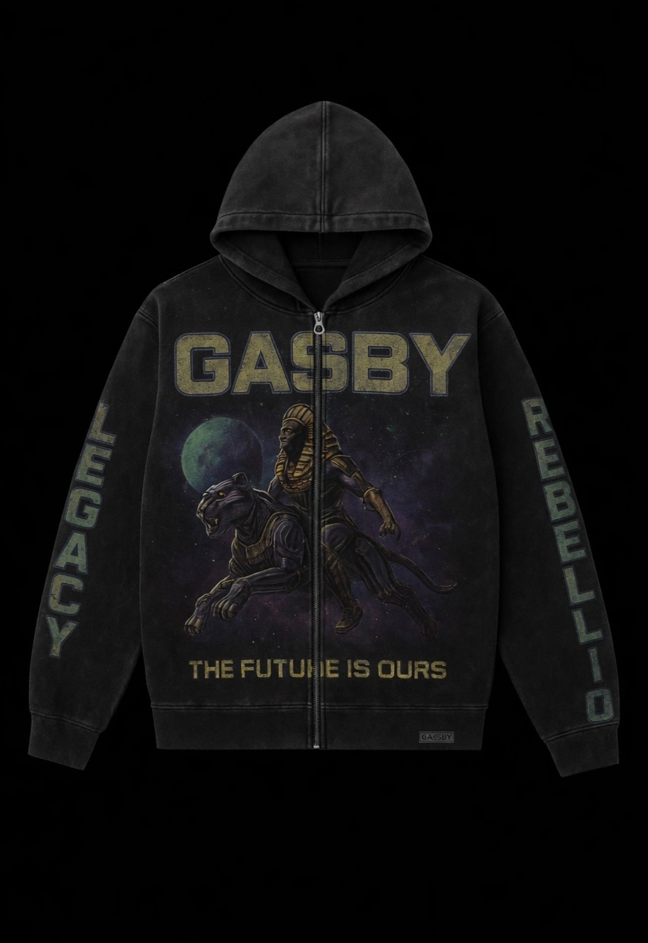 Gasby’s Distressed Rebellion Hoodie